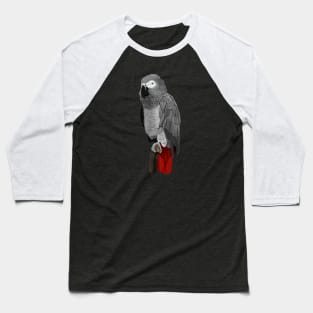 Grey Parrot Bird Birder Birdlover Birdwatcher Animal Baseball T-Shirt